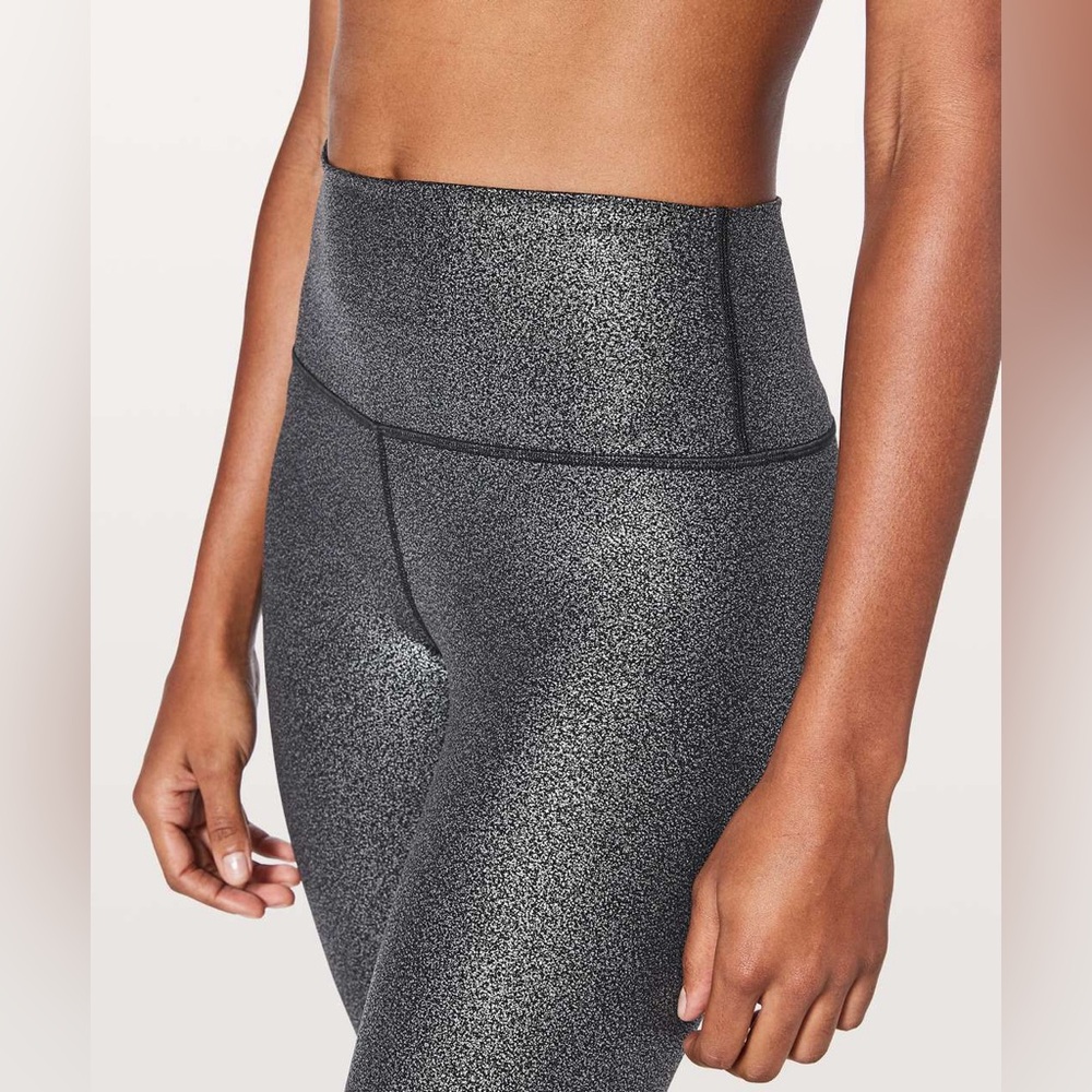 Lululemon Wunder Under Crop High-Rise Foil 21” size 4